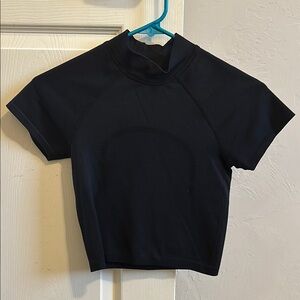 Lululemon Swiftly Tech Mock Neck Crop Top